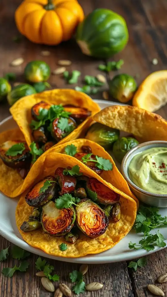 roasted brussels sprouts tacos