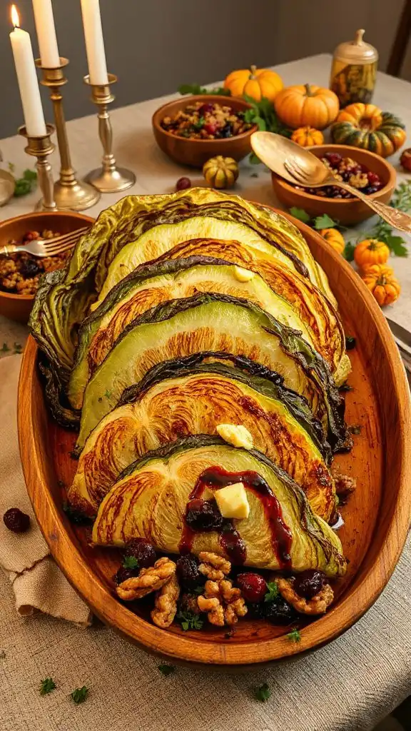 roasted cabbage with garlic
