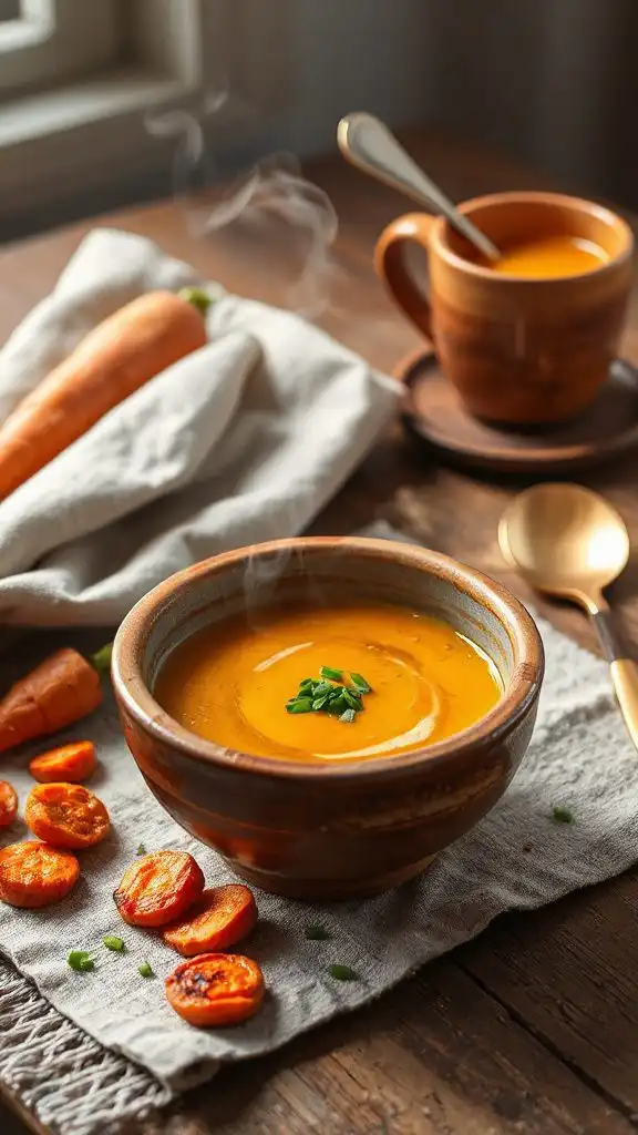 roasted carrot ginger soup
