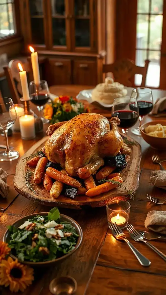 roasted chicken and vegetables