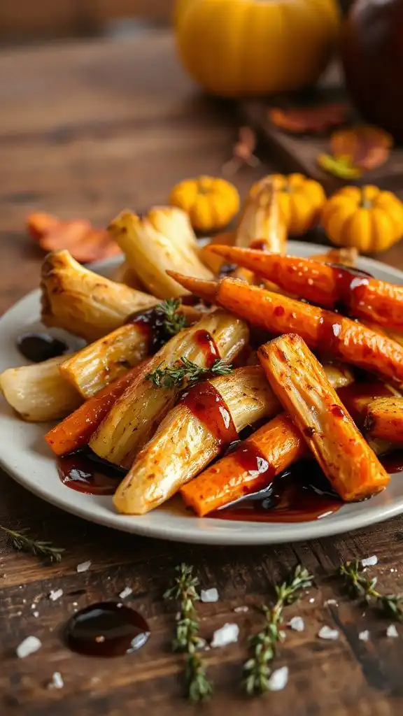 roasted fennel carrots glaze