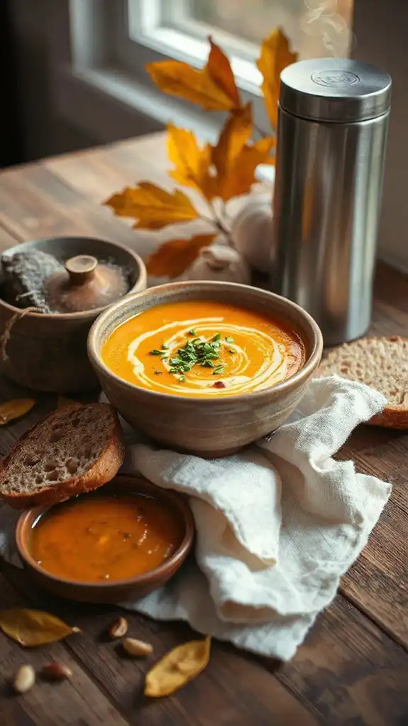 roasted garlic butternut squash soup