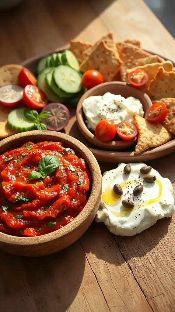 roasted pepper cheese dip