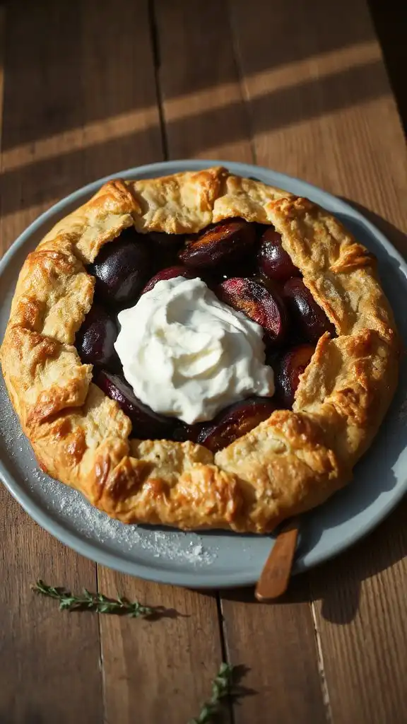 roasted plum ricotta galette roasted plum ricotta galette