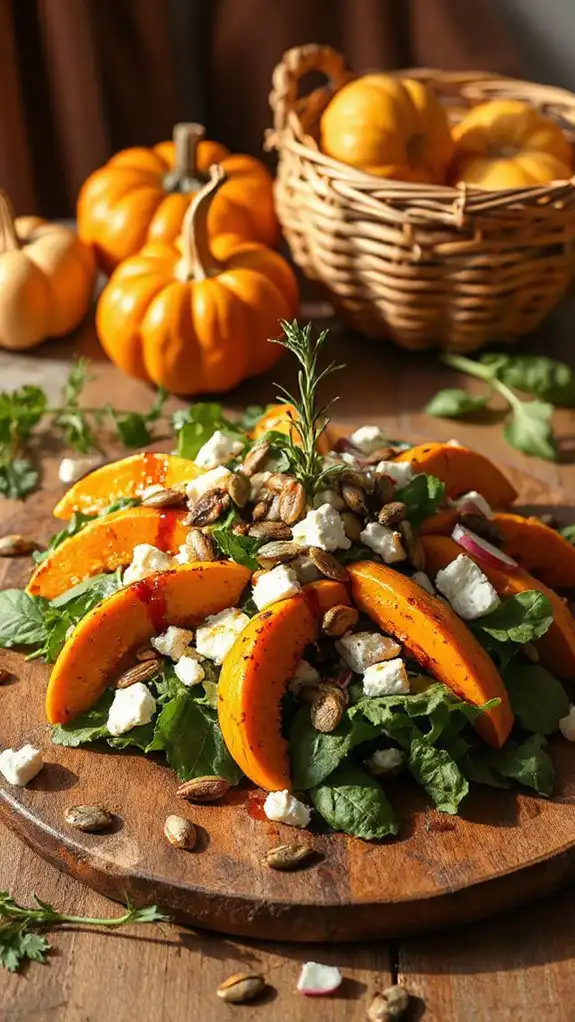 roasted pumpkin feta salad roasted pumpkin feta salad
