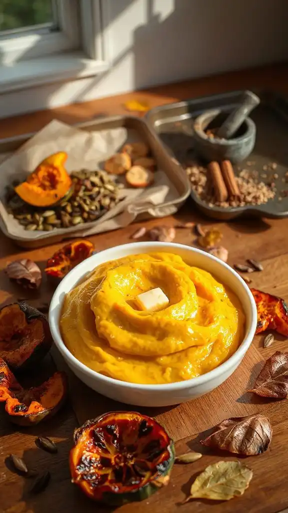 roasted pumpkin for mash