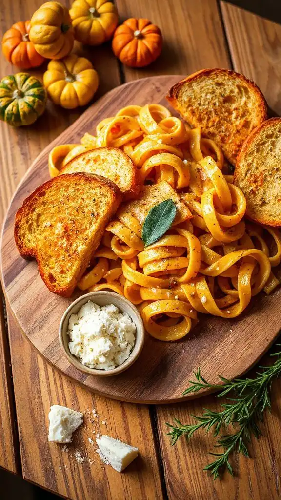roasted pumpkin pasta delight