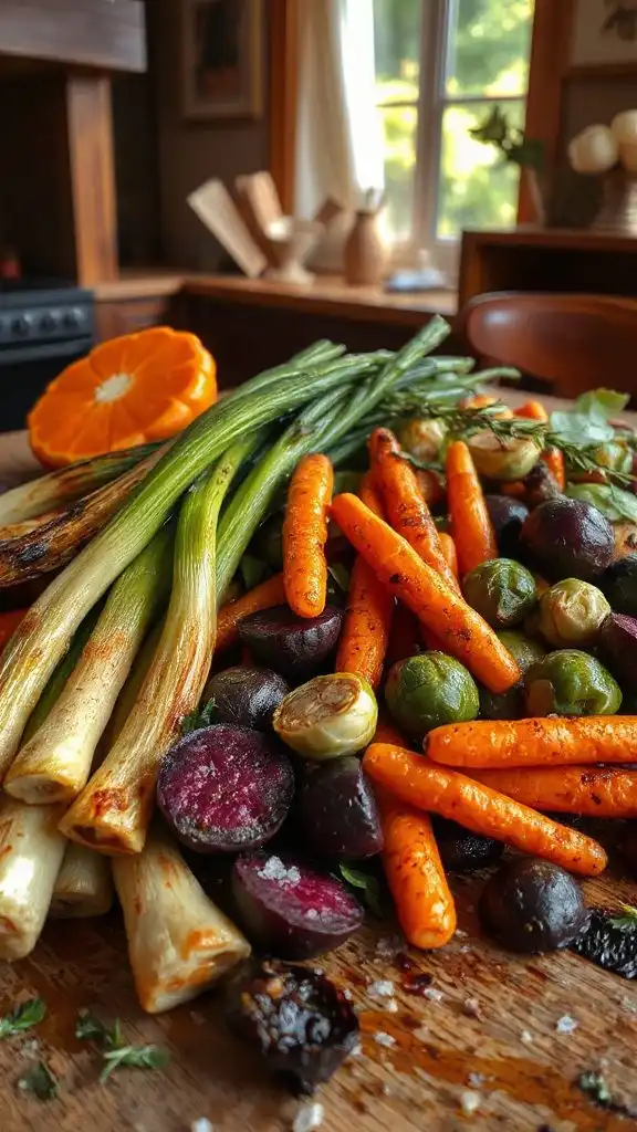 roasted seasonal vegetable dish