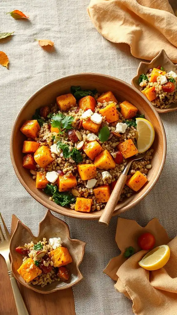roasted squash quinoa salad