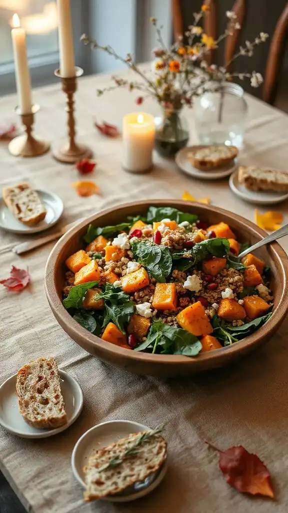 roasted squash quinoa salad