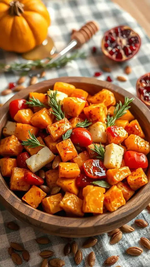 roasted sweet potato parsnip dish