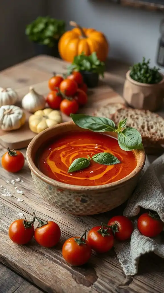 roasted tomato basil soup
