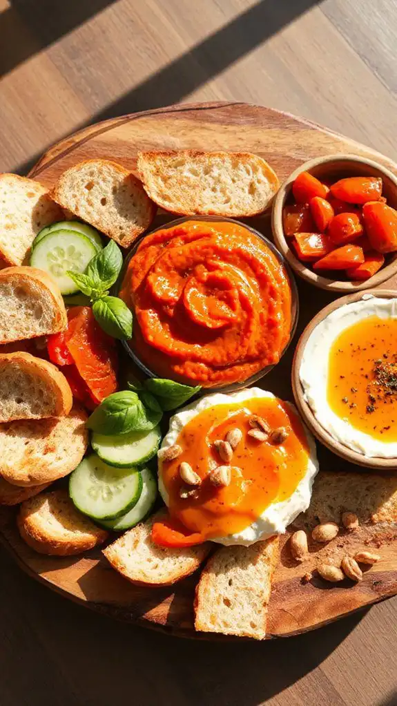roasted tomato goat cheese spread