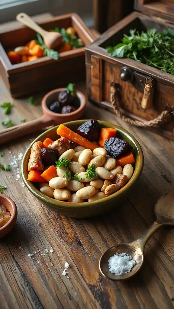 roasted vegetable bean cassoulet