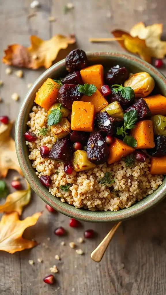 roasted vegetable quinoa bowl