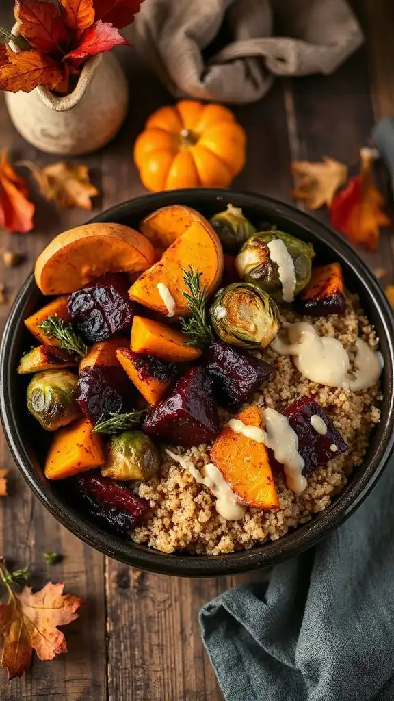 roasted vegetable quinoa medley