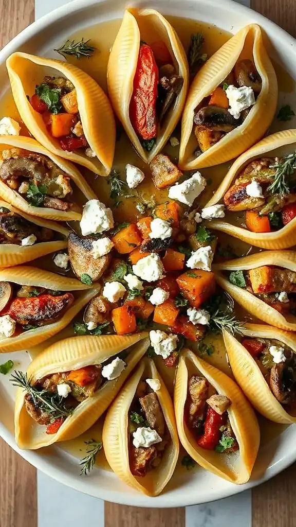 roasted vegetable stuffed shells roasted vegetable stuffed shells