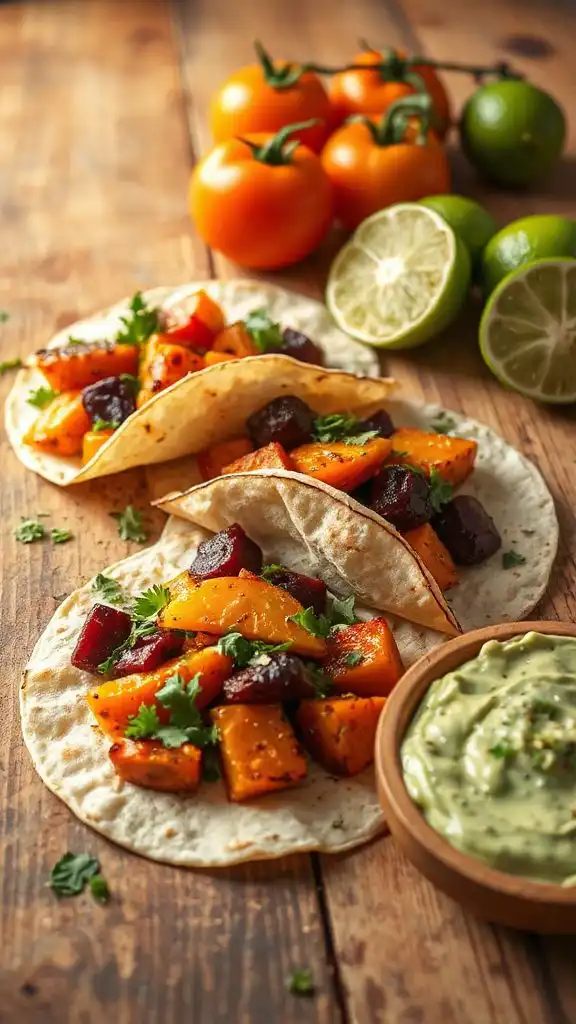 roasted veggie tacos recipe