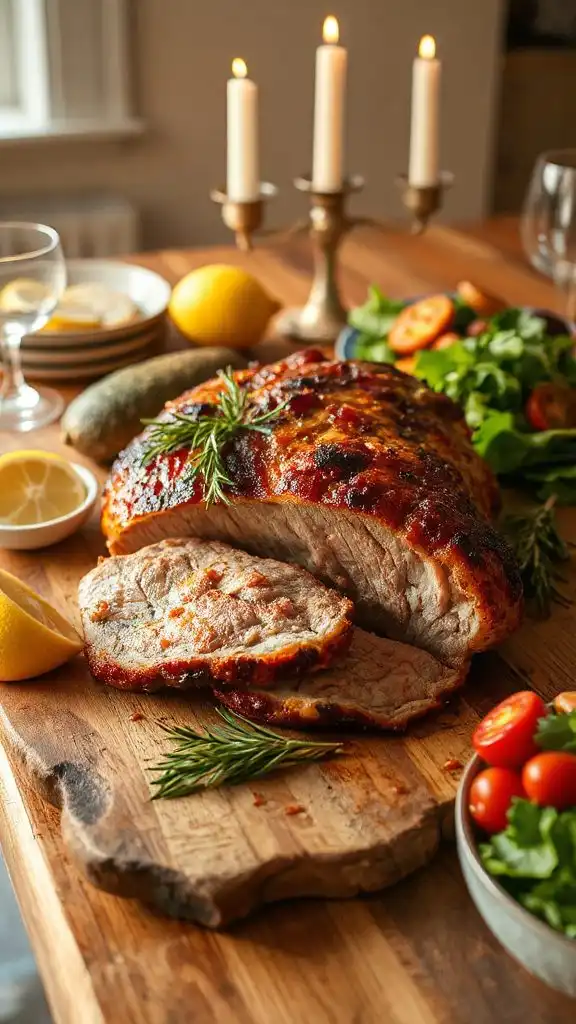 rosemary lemon infused pork