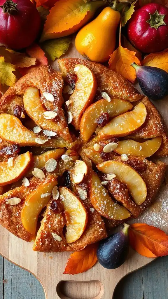 rustic almond pear tart