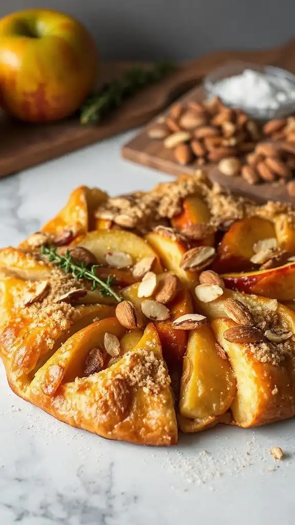 rustic apple almond dessert rustic apple almond dessert
