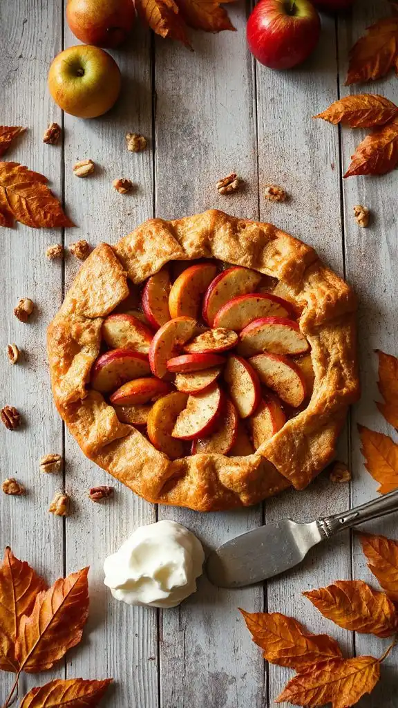 rustic apple dessert galette