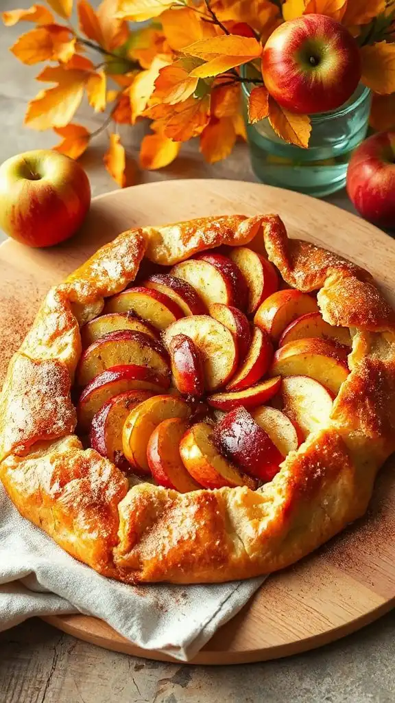 rustic apple dessert galette