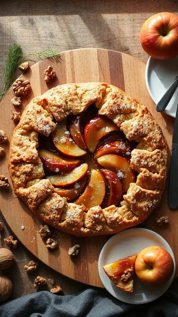 rustic apple fennel galette