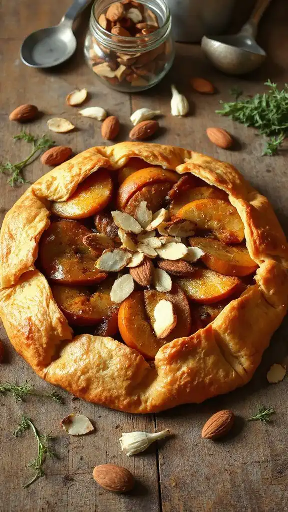 rustic apple fennel galette