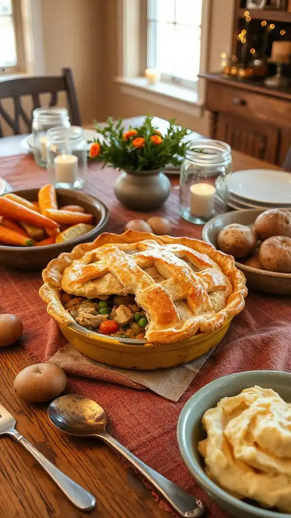 rustic chicken pot pie comfort