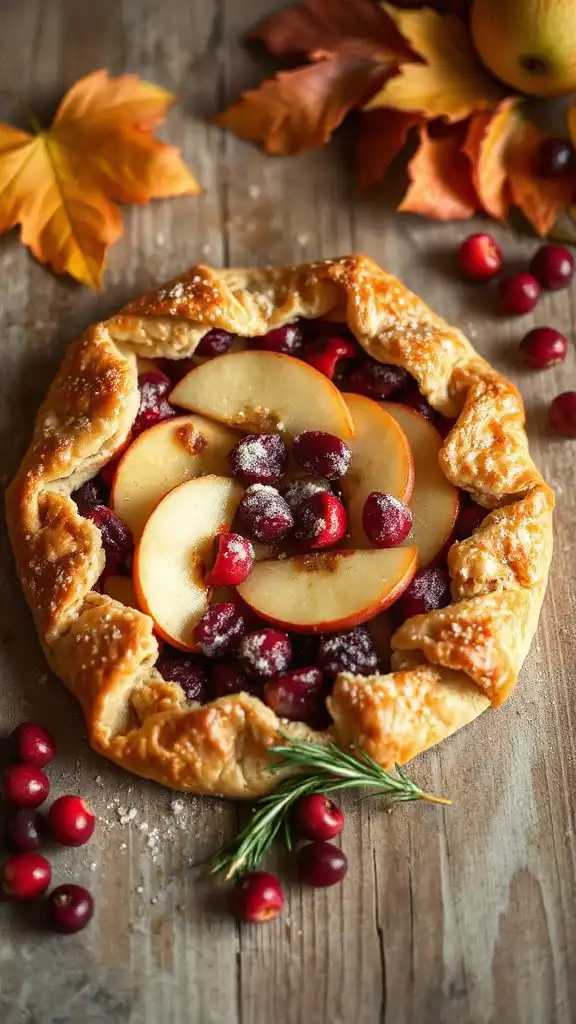 rustic fall fruit galette