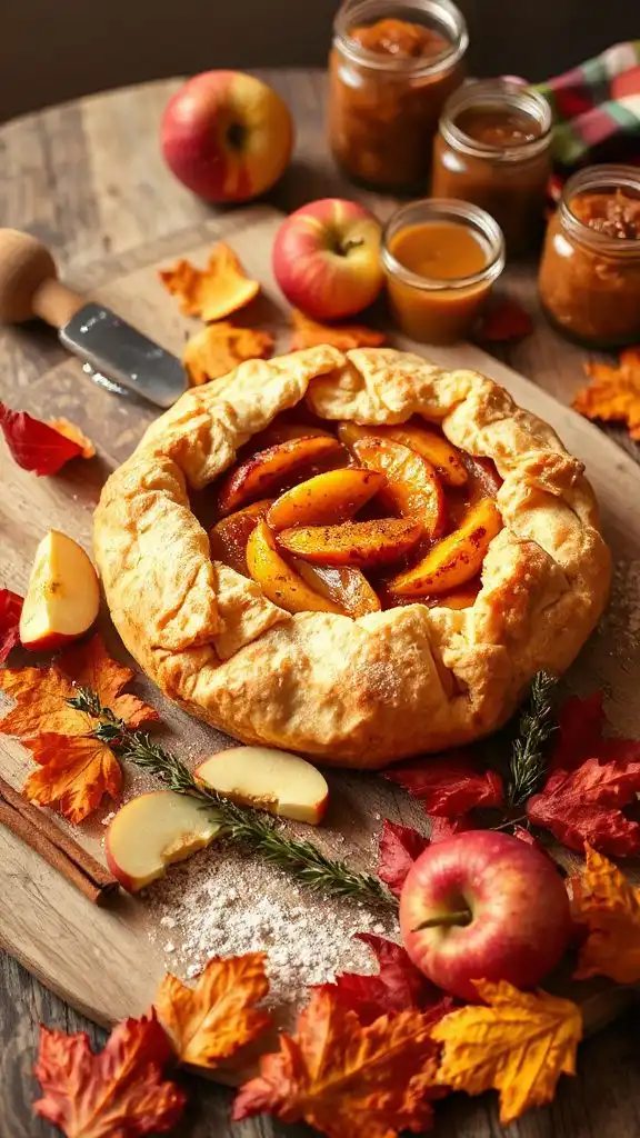 rustic free form apple galette