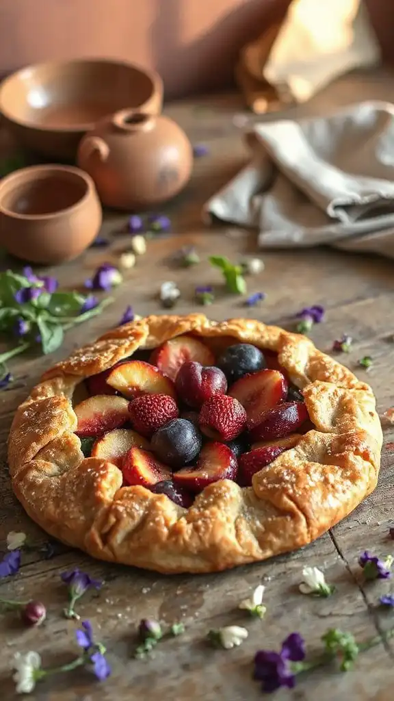 rustic fruit dessert galettes