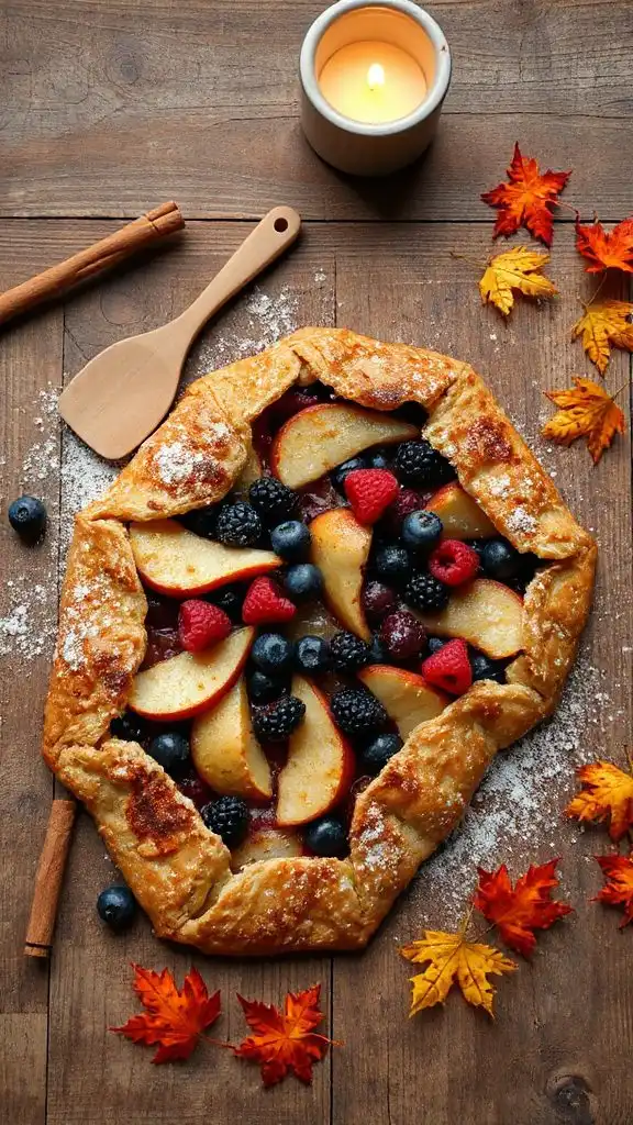 rustic fruit filled galette dessert rustic fruit filled galette dessert