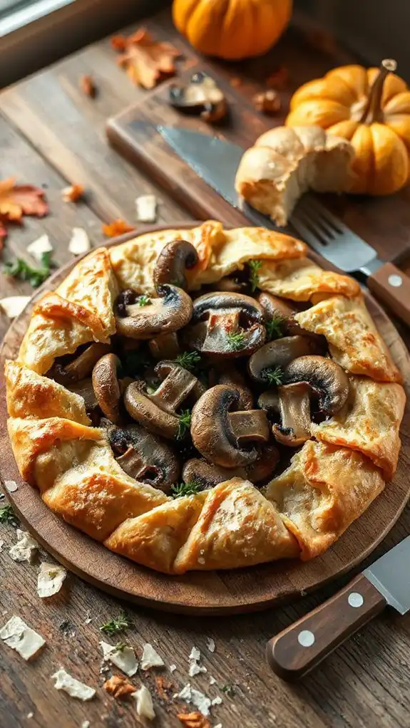 rustic mushroom tart recipe