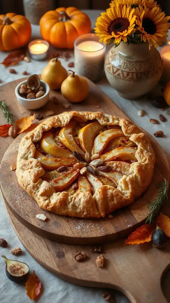 rustic pear almond pastry