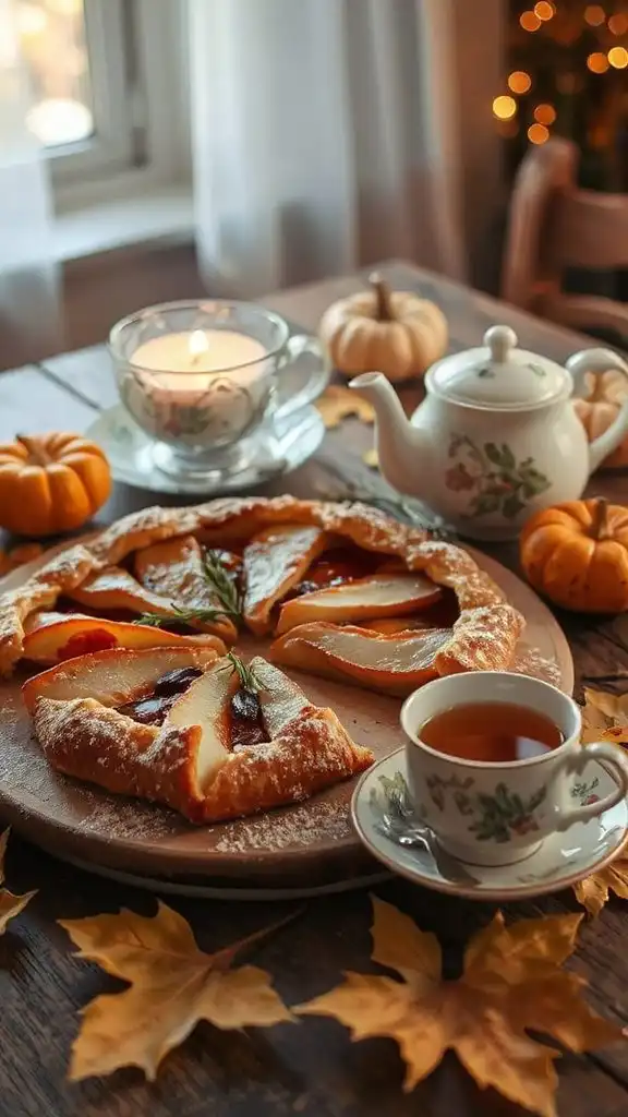 rustic pear dessert galette