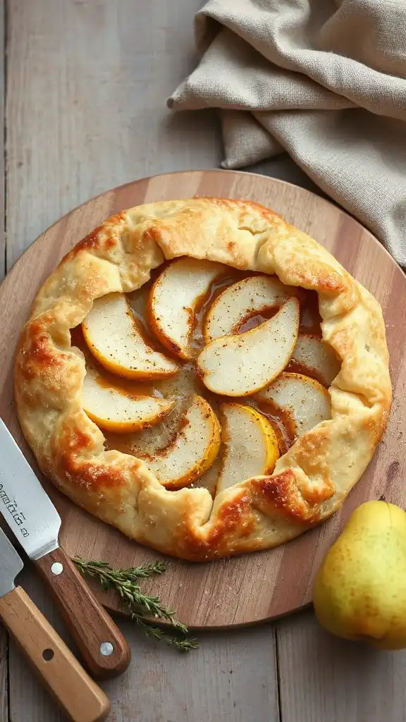 rustic pear galette delight