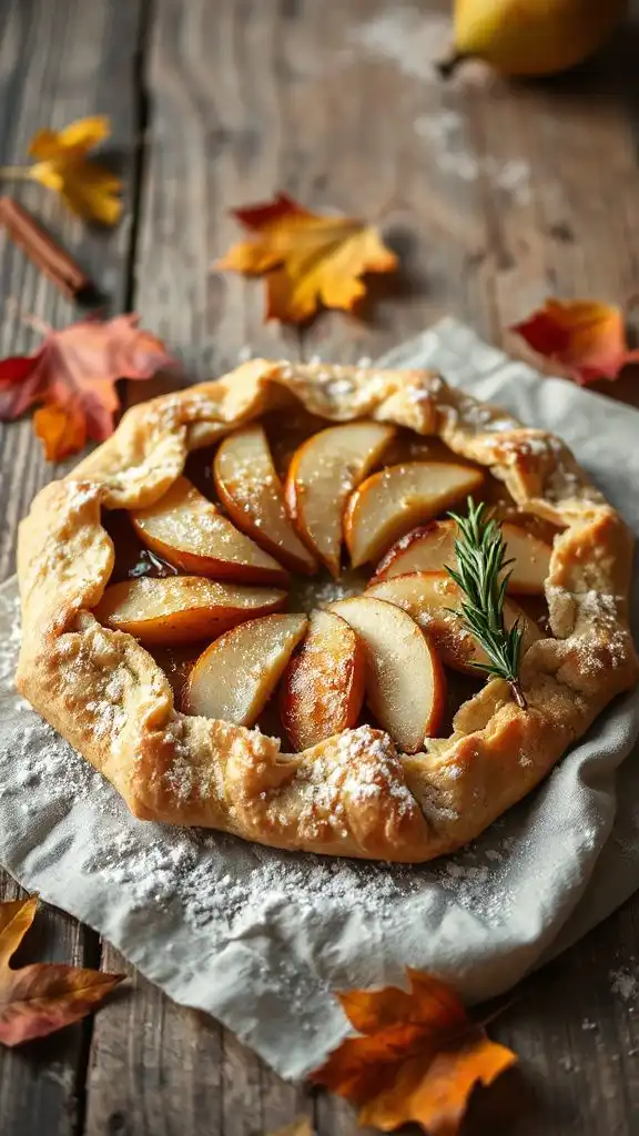 rustic pear galette dessert rustic pear galette dessert