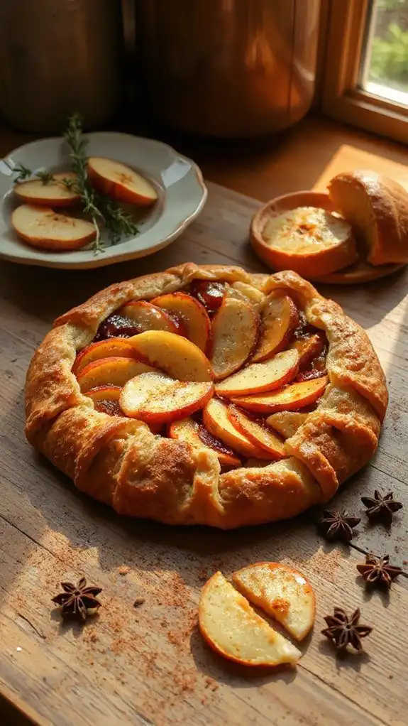 rustic spiced apple galette