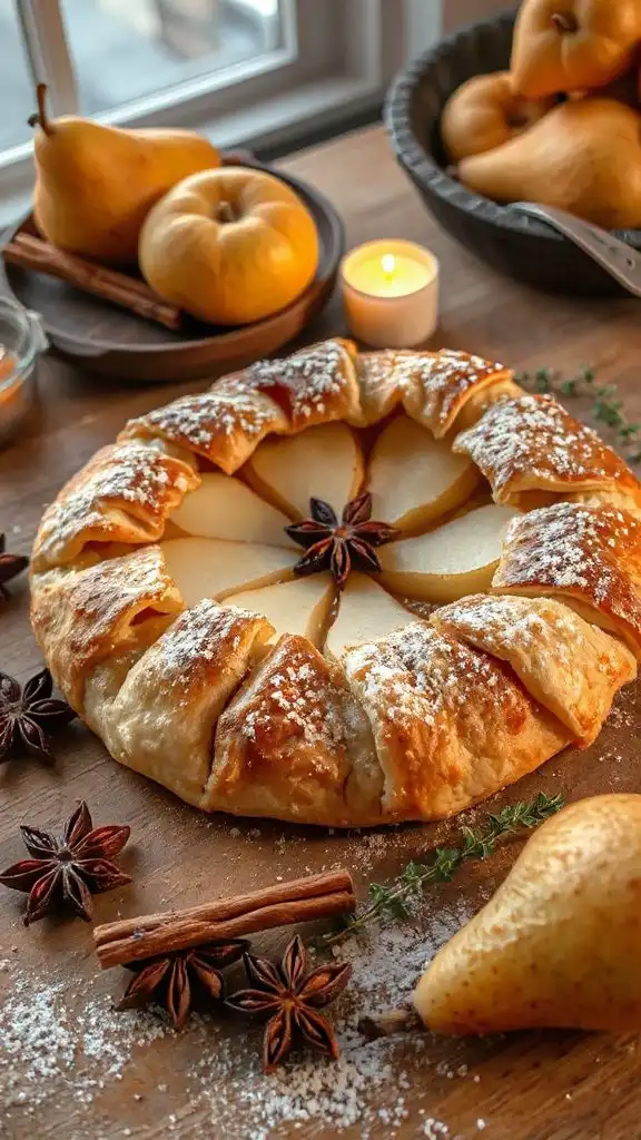 rustic spiced pear galette rustic spiced pear galette