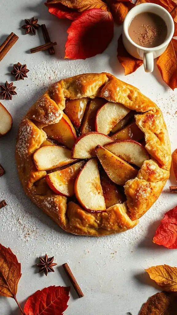 rustic spiced pear pastry