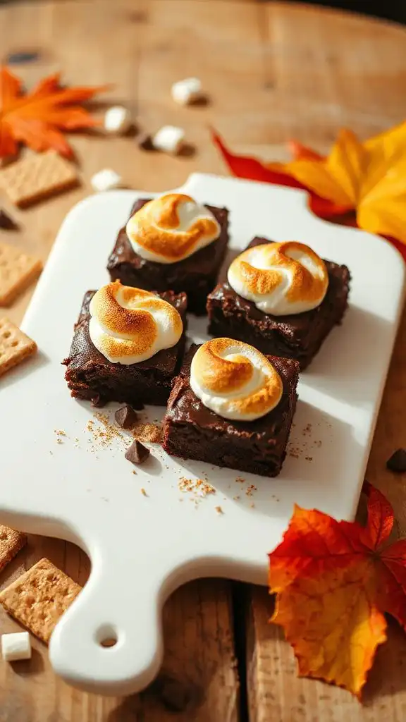s mores brownies for autumn