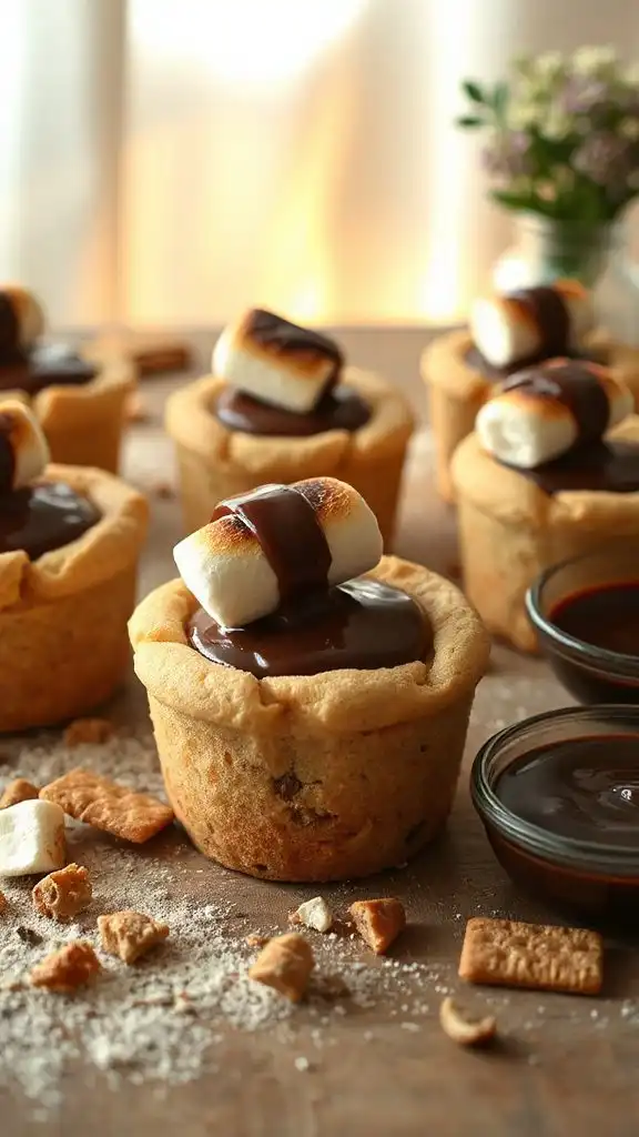 s mores cookie cups recipe