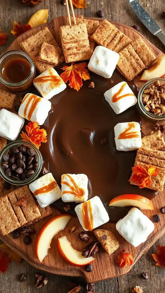 s mores dessert autumn platter
