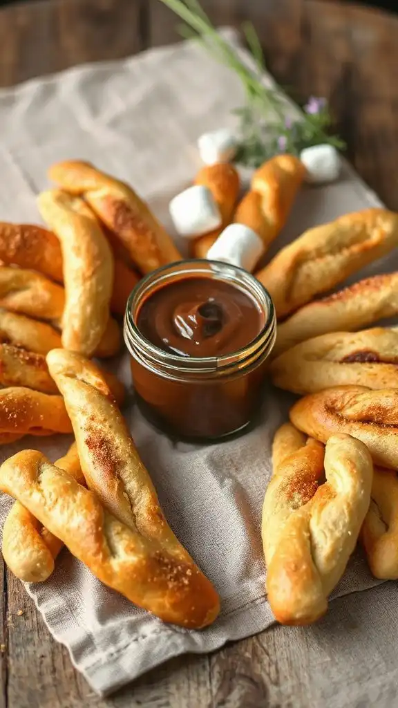 s mores flavored breadsticks created s mores flavored breadsticks created