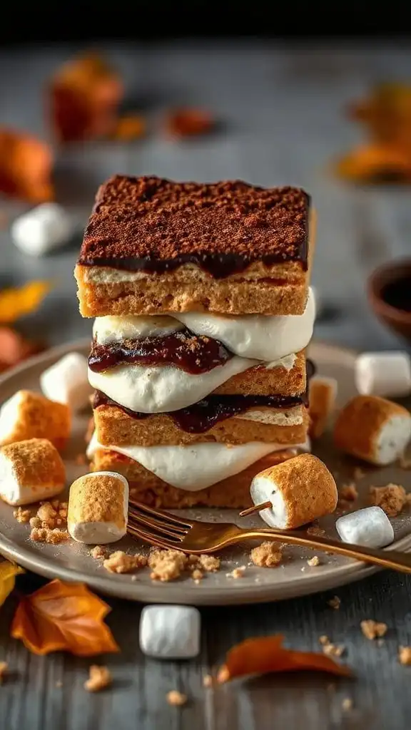 s mores inspired creamy dessert