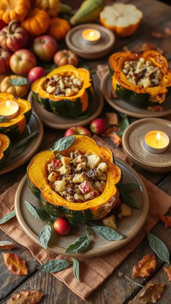 sage and apple stuffed squash sage and apple stuffed squash