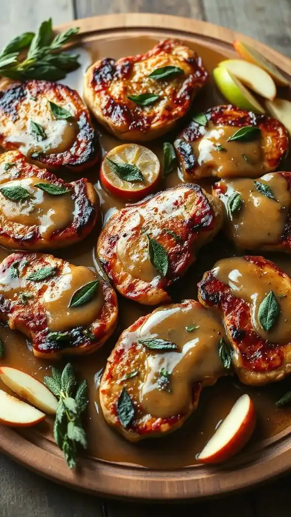 sage pork chop serving suggestions