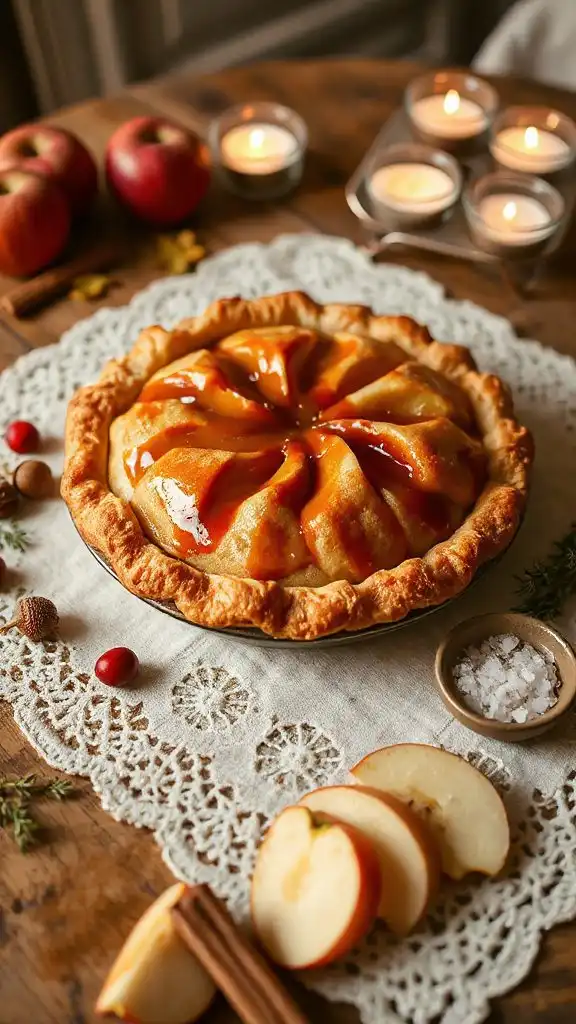 salted caramel apple pie